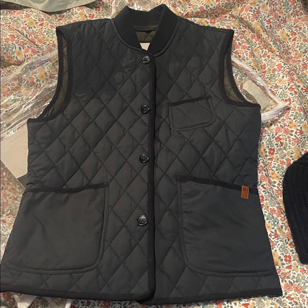 Ben Sherman Women's Black Quilted Vest